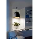 Faro pendant luminaire CRATER E27 IP20, black matt 