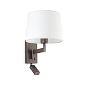 wall luminaire ARTIS E27 IP20, bronze, white 