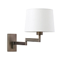 Faro wall luminaire ARTIS E27 IP20, bronze 