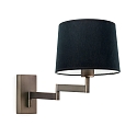 Faro wall luminaire ARTIS E27 IP20, bronze, black 