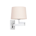 wall luminaire ARTIS E27 IP20, beige, chrome 