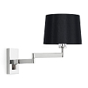 Faro wall luminaire ARTIS E27 IP20, chrome, black 