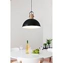 Luci a sospesione MARGOT E27 IP20, nero opaco 