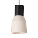 Luci a sospesione KOMBO E27 IP20, beige, nero opaco 
