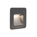 Luminaire mural dextrieur NASE SQ LED IP44, gris fonc 