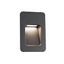 Luminaire mural dextrieur NASE LED IP44, gris fonc 