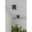 Faro ceiling luminaire GOZ LED IP65, dark grey 