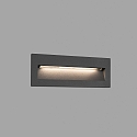 Luminaire mural dextrieur NAT LED IP65, gris fonc 