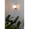 Faro Outdoor Wandleuchte KUBICK E27, IP44, hellgrau
