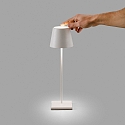 Faro table lamp TOC LED IP54, white matt  Faro table lamp TOC LED IP54, white matt