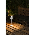 Faro table lamp TOC LED IP54, white matt  Faro table lamp TOC LED IP54, white matt