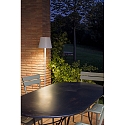 Faro outdoor floor lamp TOC LED IP54, white matt  Faro outdoor floor lamp TOC LED IP54, white matt