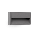 Luminaire mural dextrieur GRADA LED IP54, gris fonc 
