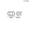 Faro Outdoor Wandleuchte CABO, 1xE27, 100-240V, IP44, messing