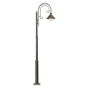 outdoor floor lamp NÁUTICA E27 IP33, rust brown
