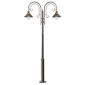 outdoor floor lamp NÁUTICA 2 flames E27 IP33, rust brown