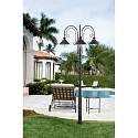 Faro outdoor floor lamp NÁUTICA 3 flames E27 IP33, rust brown  Faro outdoor floor lamp NÁUTICA 3 flames E27 IP33, rust brown