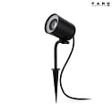 Faro Applique da esterno FLOW GU10 IP65, nero opaco 