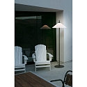 Faro Lampadaire d'extrieur SAIGON OUT E27 IP44, gris fonc, blanc mat 
