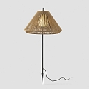 gorund spike luminaire SAIGON OUT E27 IP44, dark grey, ochre yellow 