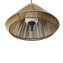 outdoor pendant luminaire SAIGON OUT E27 IP44, dark grey, ochre yellow