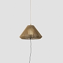 outdoor pendant luminaire SAIGON OUT E27 IP44, dark grey, ochre yellow
