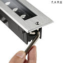 Faro LED Bodeneinbauleuchte FALLS 290 25°, 8W, 3000K, IP67, verstellbar