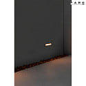 Faro floor recessed luminaire FALLS 290 LED IP67, satined 
