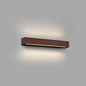 Applique da esterno DORO 500 2-Lampadine LED IP65, marrone arruginito 