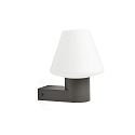Faro wall luminaire MISTU E27 IP44, dark grey  Faro wall luminaire MISTU E27 IP44, dark grey