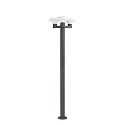 Luce con piedistallo BLUB'S 3-Lampadine E27 IP44, grigio scuro 