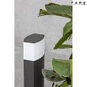 Faro Borne d'éclairage DATNA 600 E27 IP44, gris foncé 