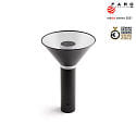 Faro Lampe de table FUJI LED IP44, satiné, noir 