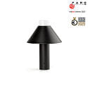 Faro Lampe de table FUJI LED IP44, satiné, noir 