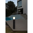 Faro Borne d'clairage TRAM E27 IP65, gris fonc 
