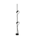 floor lamp CLAP 1266 2 flames LED IP65, black 