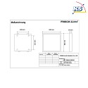 Frisch-Licht Pannello LED ABP2040A.4384DA piatto, controllabile da DALI, resistente agli urti, dimmerabile 34W 4300lm 4000K 85° 85°