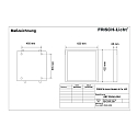 Frisch-Licht LED Aufbau-Panel, IP44 IK07, eckig, flach, opal, schaltbar, wei, 62x62xcm, 34W 4000K 4300lm