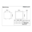 Frisch-Licht LED Aufbau-Panel, IP44 IK07, eckig, flach, opal, DALI dimmbar, wei, 62x62xcm, 41W 4000K 5100lm