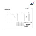 Frisch-Licht Pannello LED ABP2040A.5184 piatto, resistente agli urti, commutabile, 41W 5100lm 4000K 85° 85°