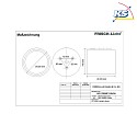 Frisch-Licht Downlight ADL2265MP.1584DA contrôlable par DALI, résistant aux chocs IP65, argent gradable