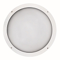 LED Auenwandleuchte 39,5cm, IP65, 24W, 3000K, 3000lm, rund, wei