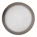 LED Auenwandleuchte 39,5cm, IP65, 14W, 3000K, 2000lm, rund, Abdeckung opal, anthrazit