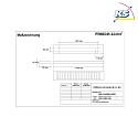 Frisch-Licht plafoniera a griglia ARL144500H.4383 UGR < 19, commutabile IP20, bianco 