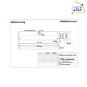 Frisch-Licht plafoniera a griglia ARLE134100H.4284DA controllabile da DALI, UGR < 19 IP20, bianco dimmerabile