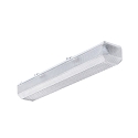 LED Damp-proof luminaire, prismatic, 25W, 4000K, 3200lm, IP50, white