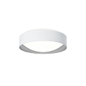 wall and ceiling luminaire PREMIUM ARCHITEKTUR  30,8cm round IP40, white, metal grey dimmable