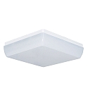 Applique et plafonnier 33x33 angulaire, commutable IP54, blanche gradable