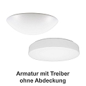 Armatur fr LED Wand-/Deckenleuchte PREMIUM SERIE 7520,  33cm, 28W, 4000K, 3500lm, IP40,1-10V,  wei