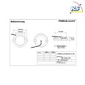 Frisch-Licht LED Einbau-Downlight, IP54 IK06, rund, schaltbar, weiß, opal, Ø 14cm, 12W 3000K 1100lm
